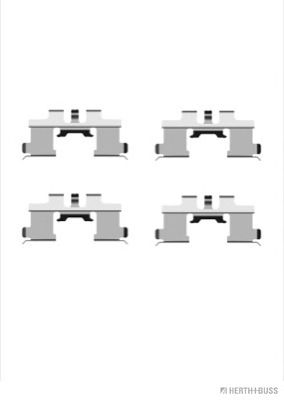 HERTH BUSS JAKOPARTS j3668009 -  Комплектующие, колодки дискового тормоза